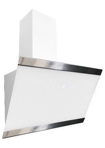 respekta Skala CH89060W Dunstabzugshaube Kopffreihaube 60cm breit Touch-Control Glas weiß