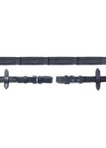 Schockemöhle Durasoft Wide SP Zügel, WB, black/silver