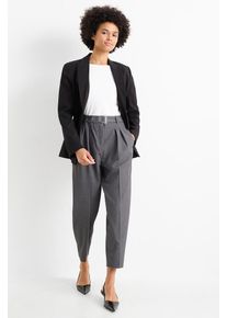 C&Amp;A Pantaloni con cintura-vita alta-tapered fit, Grigio, Taille: 34