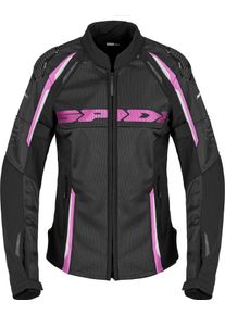 Spidi Race Warrior 2 Net, veste textile femme , couleur: Noir/Fuchsia , taille: S