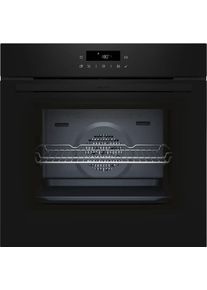 Neff B2CCJ7AK3 N30 Einbau-Backofen 59,4cm breit 71 Liter Pyrolyse 7 Heizarten Air Fry Kindersicherung Grillfunktion 10 Autoprogramme schwarz