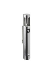 1 Wand asbak DARWIN, roestvrij staal, zilver 46 cm, roestvrij staal|zilver