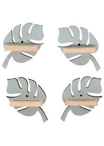 Mid.you Kinderregal , Grau , Holzwerkstoff , 4 Fächer , 10x17x5 cm , erweiterbar, Toniebox und tonies®-Figuren kompatibel , Babymöbel & Kindermöbel, Babyzimmer, Babyregale & Kinderregale