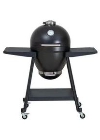 Modante Holzkohlegrill , Schwarz , Metall , 115x118x65 cm , Thermometer, mit Rollen, Ablagefläche , Grills, Holzkohlegriller