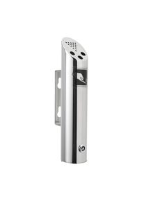 1 Cenicero de pared MELBOURNE, acero inoxidable, plata 30 cm, acero inoxidable|plata
