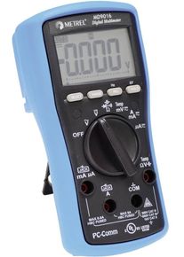 METREL MD 9016 SN Hand-Multimeter Messger&auml;t digital CAT II 1000V CAT III 600V blau schwarz