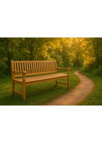 Kerti pad teakfa 180cm 3 személyes prémium natur kivitelben