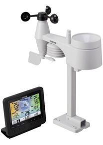 Eurochron EC-4406126 Funk-Wetterstation Wetter Vorhersage Temperatur Luftfeuchtigkeit Windgeschwindigkeit 12-24h weiß