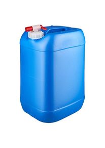 25 liters blå dunk med taphane