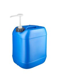 20 liters blå dunk med doseringspumpe