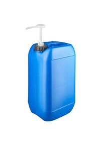 15 liters blå dunk med doseringspumpe