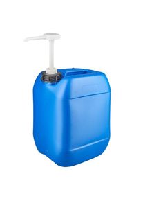 10 liters blå dunk med doseringspumpe
