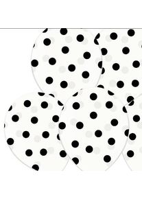 partydeco 50 palloncini chiari Black Spot 30cm