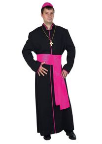 MÜLLER Costume da uomo prete Matteo Nero-Rosa