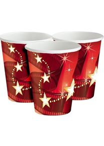 8 gobelets en papier Hollywood Stars 256 ml