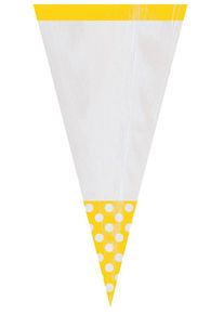 Amscan Borsa Candy Candy Fiesta gialla punteggiata
