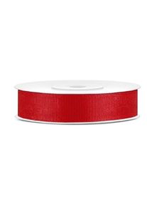 partydeco Rouleau de ruban gros grain rouge 25m