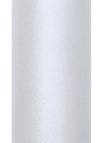 partydeco Tissu tulle Luna gris clair 20m x 8cm
