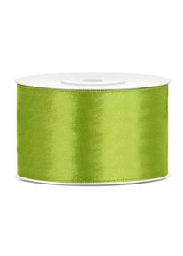 partydeco Ruban satin 25m vert clair