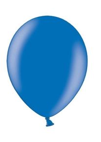 partydeco 100 ballons bleu royal métallisé 30cm