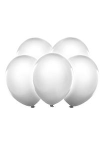 partydeco 5 ballons LED blancs 30cm