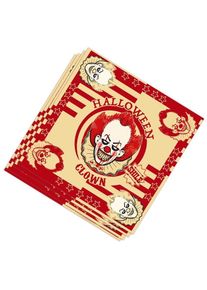 20 tovaglioli pagliaccio assassino 33cm (3er Multipack)