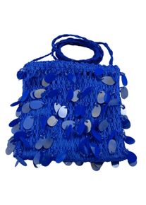 Folat Sac à paillettes XXL bleu