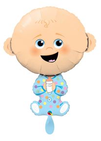 Ballon aluminium Baby Boy XXL 95cm