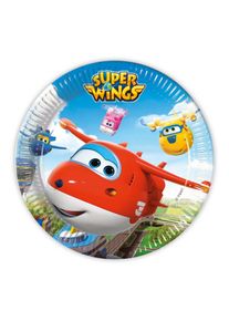 Procos 8 assiettes en papier Super Wings Heroes Of The Sky 23 cm