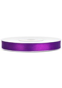 partydeco Ruban satin mauve 25m largeur 6mm