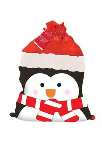 Sac cadeau de Noël Pingouin 73cm