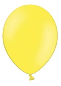 partydeco 100 ballons de fête jaune citron 23cm
