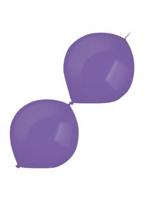 Amscan 50 ballons guirlande métallique violet 30cm