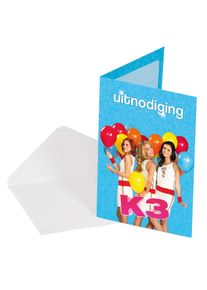 Folat 8 cartes d'invitation K3 Party