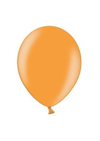partydeco 100 ballons orange métallique 12 cm