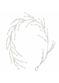 Guirlande en fil de perles blanc 1,15 m