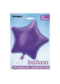 UNIQUE Ballon aluminium Rising Star violet 50cm