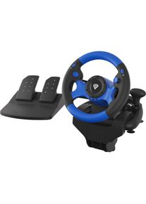 Genesis Seaborg 350 (PC, PS4, Xbox 360, PS3, Xbox Series X, Xbox Series S, Switch, Xbox One X, Xbox One S), Gaming Controller, Schwarz, Blau