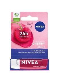 Nivea, Lippenstift + Lipgloss, 24H Mett-In Moisture Caring Lipstick Cherry Shine 5.5Ml (Cherry Shine)