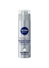 Nivea, Rasierschaum + Rasiergel, Men Skin Protection pianka do golenia Silver Protect 200ml (200 ml, Rasierschaum)