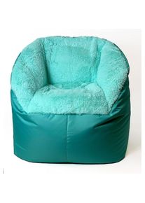 Go Gift, Sitzsack, Sako-Sackhocker Fluffy mint XXL 140 x 90 cm