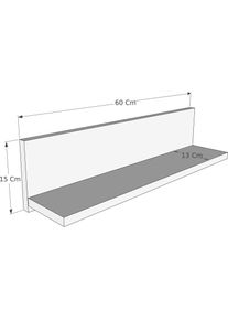 Skye Decor, Regal, Shelf (60 x 13 x 15 cm)