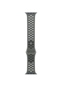 Apple Nike Sport Band (42 mm, Fluorelastomer), Uhrenarmband, Grün, Grau