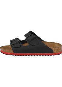 Birkenstock, Unisex, Sandalen, Arizona SL Birko-Flor schmal, Schwarz, (44)