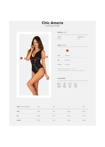 Obsessive, Dessous, Schwarz, L, XL