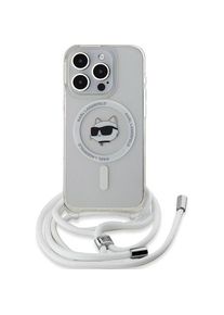 K by KARL LAGERFELD Karl Lagerfeld KLHMP14LHCCHNT iPhone 14 Pro 6.1" hardcase transparent IML Choupette Head & Cord Mags (Apple iPhone 14 Pro), Smartphone Hülle, 
