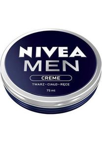 NIVEA MEN, Gesichtscreme, Men Creme krem do twarzy, ciała i rąk 75ml (75 ml, 24h Creme)
