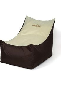 Go Gift, Sitzsack, Tron braun-creme Sako Tasche pouffe XXL 140 x 90 cm