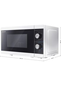 Sharp YC-MG01E-W, Mikrowelle, Weiss