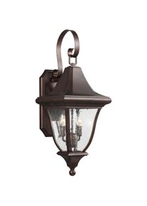 Elstead Lighting, Gartenbeleuchtung, Oakmont Aussen-Wandleuchte E14 2-fach Patina-Bronze IP44 (E14, IP44)